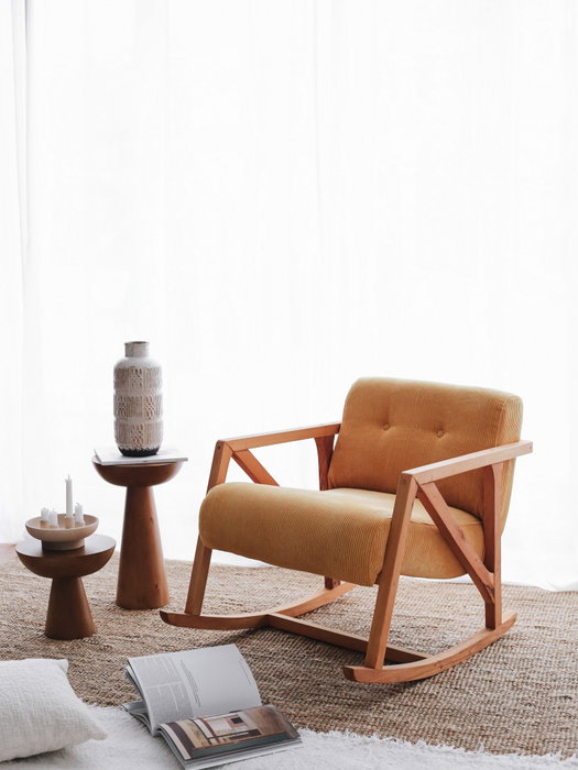 Atelier Del Sofa Nini Sallanan - Silla Alada de Terciopelo Amarillo